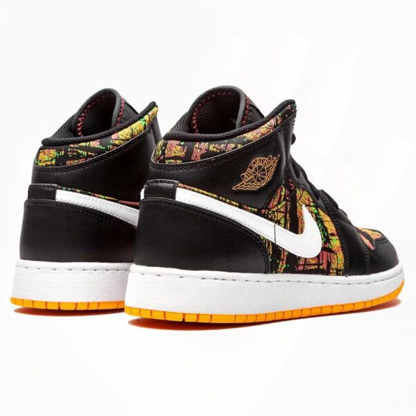 Air Jordan 1 Mid GS 'Black Laser Orange'