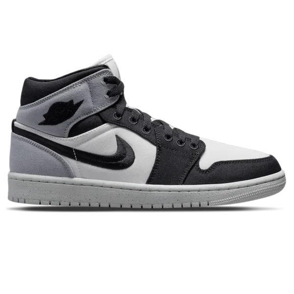 Air Jordan 1 Mid SE Wmns 'Light Steel Grey Canvas'