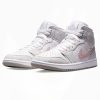 AIR JORDAN 1 MID SE WMNS 'WHITE LIGHT IRON ORE'