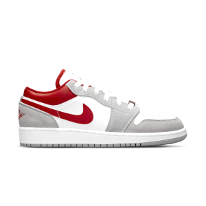 Air Jordan 1 Low SE GS 'Light Smoke Grey Gym Red'