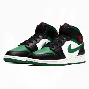 Air Jordan 1 Mid GS 'Black Pine Green'