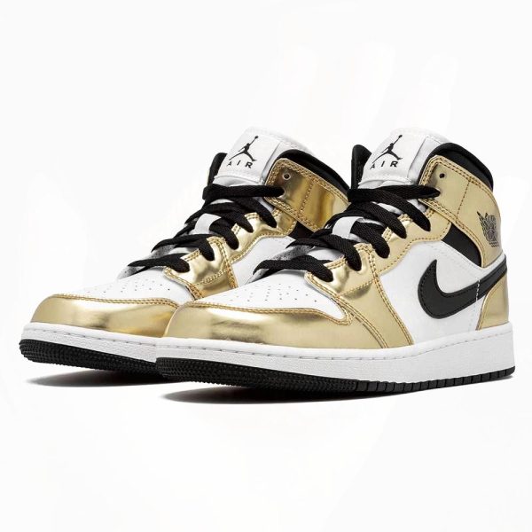 Air Jordan 1 Mid SE GS 'Metallic Gold'