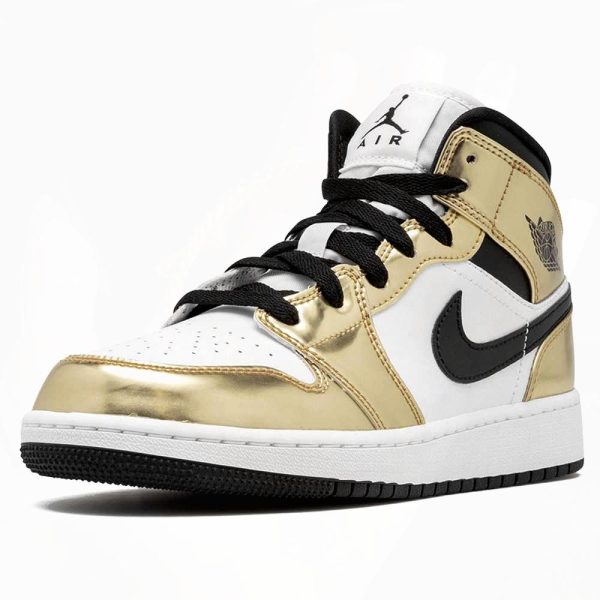 Air Jordan 1 Mid SE GS 'Metallic Gold'