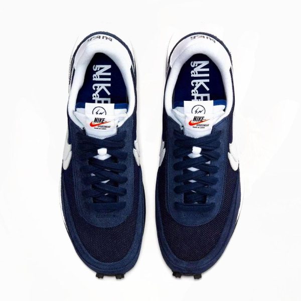 FRAGMENT DESIGN X SACAI X NIKE LDV WAFFLE 'BLACKENED BLUE'