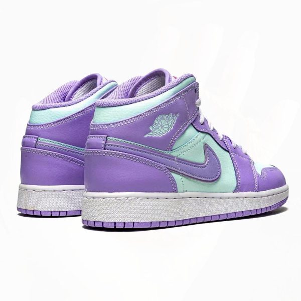 JORDAN 1 MID PURPLE AQUA