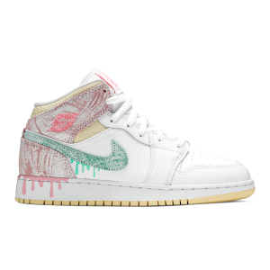 Jordan 1 Mid 'Paint Drip'