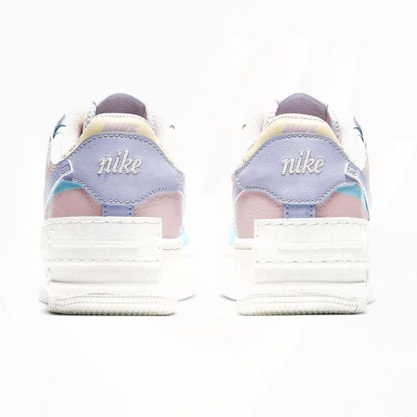 NIKE AIR FORCE 1 SHADOW PASTEL BLUE PURPLE