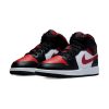 NIKE AIR JORDAN 1 MID  'BLACK FIRE RED'