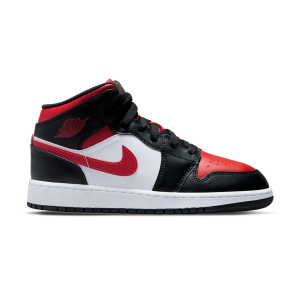 NIKE AIR JORDAN 1 MID  'BLACK FIRE RED'