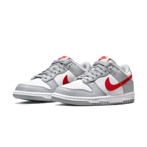 NIKE DUNK LOW GS 'GREY RED'