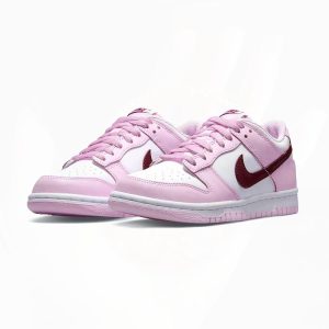 NIKE DUNK LOW PINK RED WHITE