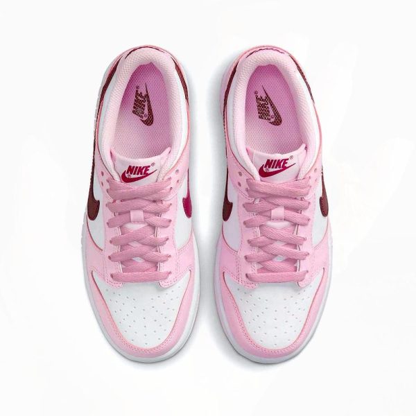 NIKE DUNK LOW PINK RED WHITE