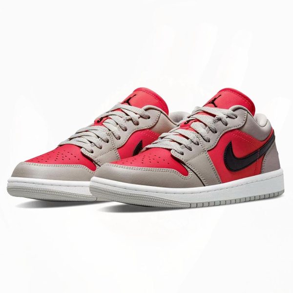 Nike Air Jordan 1 Low ‘Light Iron Ore Siren Red'