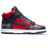 SUPREME X NIKE DUNK HIGH SB 'BY ANY MEANS - RED NAVY'